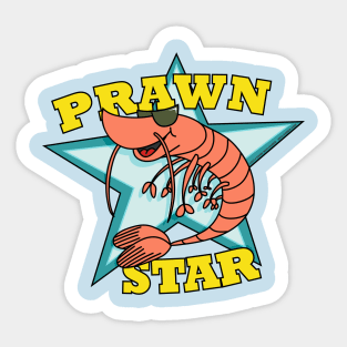 Prawn Star Sticker